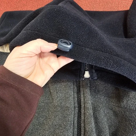 Vintage Abercrombie & Fitch Fleece Full Zip Vest L Navy Colorblock 90s Outdoor - Picture 8 of 10